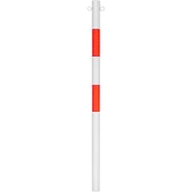 undefined, Absperrpfosten zum Einbetonieren, ø 60 mm, weiß/rot, Absperrpfosten zum Einbetonieren, ø 60 mm, weiß/rot