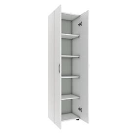 VCM, Büroschrank Bücher Ordner Aktenschrank Büromöbel Schrank Ulas 5-fach Drehtüren Büroschrank Bücher Ordner Aktenschrank Büromöbel Schrank Ulas 5-fach Drehtüren, Aktenschrank Ulas, 5 Ordnerhöhen, 4 Fachböden, für ca. 35 Ordner, Flügeltüren, B 490 x T 340 x H 1780 mm, Holz, weiss