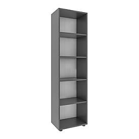 VCM, Holz Büro Stand Regal Bücher Ordner Aktenregal Ordnerregal Bücherregal Ulas 5f Holz Büro Stand Regal Bücher Ordner Aktenregal Ordnerregal Bücherregal Ulas 5f, Aktenregal Ulas, 5 Ordnerhöhen, 4 Fachböden, für ca. 30 Ordner, B 490 x T 320 x H 1780 mm, Holz, anthrazit