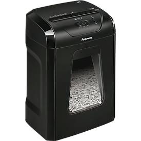 Fellowes, Aktenvernichter Fellowes Powershred® 12C Cross Cut, Partikelschnitt, P-4, Auffangbehälter, schwarz, Aktenvernichter Fellowes Powershred® 12C Cross Cut, Partikelschnitt, P-4, Auffangbehälter, schwarz