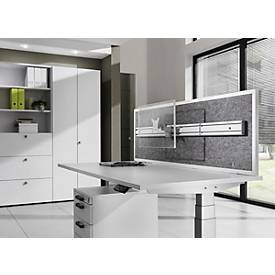Jungheinrich PROFISHOP, Akustik-Tischtrennwand Hammerbacher, inkl. Orgaschiene, HxBxT 500 x 1.195 x 27/50 mm, Akustik-Tischtrennwand Hammerbacher, inkl. Orgaschiene, HxBxT 500 x 1.195 x 27/50 mm