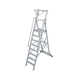 KRAUSE, Krause Stabilo® Professional 127525 Aluminium Stufen-Stehleiter Arbeitshöhe (max.): 3.9 m Silber 22.5 kg, STABILO StehLtr. gr. Pf u. Sk 1x8 Stu.