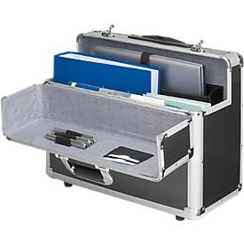 Alumaxx, ALUMAXX Alu-Pilotenkoffer, mit Tragegriff, mit Laptopfach, Aluminium, silber, ALUMAXX Alu-Pilotenkoffer, mit Tragegriff, mit Laptopfach, Aluminium, silber