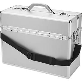 Alumaxx, ALUMAXX Pilotenkoffer, mit Tragegriff, 1 Fach, Aluminium, silber, ALUMAXX Pilotenkoffer ALPHA 47 x 20 x 36,5 cm Silber