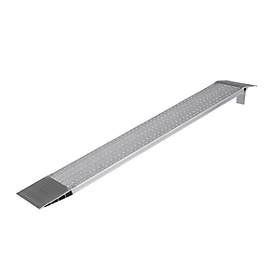 undefined, Aluminium-Verladeschiene Lauffläche gelocht Tragfähigkeit 450 kg, Schienenbreite 300 mm, Alu-Verladeschiene, rutschsicher, TK 450 kg/Stk, BxL 300 x 2.000 mm