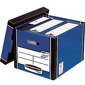 Fellowes, FELLOWES Premium hohe Archivbox 7260601 blau 33x29.8x38.1 cm, Fellowes Premium hohe Archivbox, blau, 33cm x 29.8cm x 38.1cm, 7260601