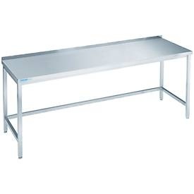 undefined, Arbeitstisch aus Edelstahl, unterfahrbar, 850 x 700 x 1800 mm, Arbeitstisch aus Edelstahl, unterfahrbar, 850 x 700 x 1800 mm
