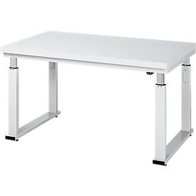 RAU, Arbeitstisch, elektrisch höhenverstellbar, RAU Arbeitstisch, elektrisch höhenverstellbar, Höhe 740 - 1140 mm, Hartlaminatplatte, BxT 1000 x 900 mm