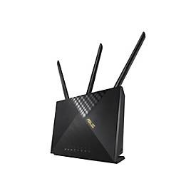 undefined, ASUS 4G-AX56 WLAN-Router Gigabit Ethernet Dual-Band (2,4 GHz/5 GHz) 3G Schwarz, ASUS LTE-Router 4G-AX56