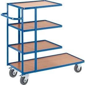 ROLLCART, ROLLCART AUG 20 Beistellwagen Stahl pulverbeschichtet Traglast (max.): 150 kg Enzianblau (RAL 5010), Beistell- und Kommissionswagen