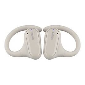 Belkin, Belkin SoundForm ClearFit - True Wireless-Kopfhörer mit Mikrofon - offenes Ohr - über dem Ohr angebracht - Bluetooth - Sand, Belkin In-Ear-Kopfhörer Clearfit Weiss