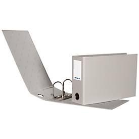 Biella, Biella Ordner Spezialformate A5 quer, Biella Ordner, 8cm, grau, A5 quer, 120558.00