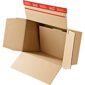 Colompac, Blitzbodenkarton, DIN A4, doppelter Boden, Selbstklebeverschluss, braun, 10 Stück, Blitzbodenkarton, DIN A4, doppelter Boden, Selbstklebeverschluss, braun, 10 Stück