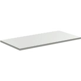 Schulte Lagertechnik, Boden für Fachbodenregal B 1000 x T 300 mm, lichtgrau, SCHULTE Lagertechnik Zusatz-Fachboden MULTIPlus 150, 1000x 300mm, 25 mm Kante, mit 4 Fachbodenträgern