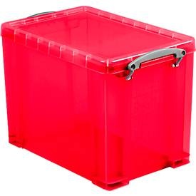 Rub, Box, Kunststoff, transparent rot, 19 l, Box, Kunststoff, transparent rot, 19 l