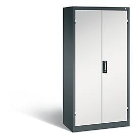 undefined, C+P Akkuladeschrank Comfort mit Vollblechtüren, H 1950 x B 930 x T 500 mm, Anthrazit/Lichtgrau, C+P Akkuladeschrank Comfort mit Vollblechtüren, H 1950 x B 930 x T 500 mm, Anthrazit/Lichtgrau