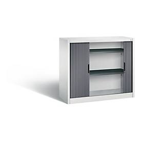 C und P, C+P Rollladenschrank Omnispace, H1030B1200T420 mm, Lichtgrau/Schwarzgrau, C+P Rollladenschrank Omnispace, H1030B1200T420 mm, Lichtgrau/Schwarzgrau