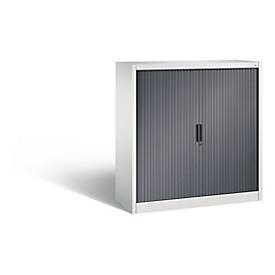 C und P, C+P Rollladenschrank Omnispace, H1230B1200T420 mm, Lichtgrau/Schwarzgrau, C+P Rollladenschrank Omnispace, H1230B1200T420 mm, Lichtgrau/Schwarzgrau