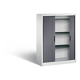C und P, C+P Rollladenschrank Omnispace, H1345B1000T420 mm, Lichtgrau/Schwarzgrau, C+P Rollladenschrank Omnispace, H1345B1000T420 mm, Lichtgrau/Schwarzgrau