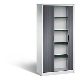 C und P, C+P Rollladenschrank Omnispace, H1980B1000T420 mm, Lichtgrau/Schwarzgrau, C+P Rollladenschrank Omnispace, H1980B1000T420 mm, Lichtgrau/Schwarzgrau