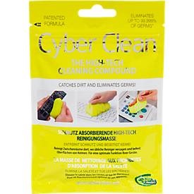 CYBER CLEAN, Cyber Clean® Reinigungsmasse Das Original, für strukturierte Oberflächen, wiederverwendbar, biologisch abbaubar, gelb, 80 g im Zip Bag Beutel, CyberClean Reinigungsmittel Zip Bag 80 gr. Home & Office