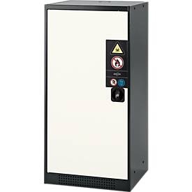 Chemikalienschrank, Flügeltür, 2 Auszugswannen, 545x520x1105 mm, reinweiß