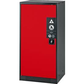 Chemikalienschrank, Flügeltür, 2 Böden, 545x520x1105 mm, verkehrsrot