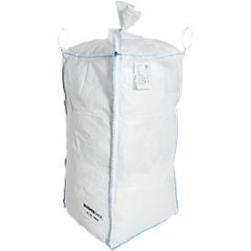Schäfer Shop Genius, Containersack Schäfer Shop Genius Big Bag, mit Ein-/Auslauf, bis 1,25 t, 4 Hebeschlaufen, 1 Stück, B 900 x T 900 x H 1750 mm, weiss, Containersack Schäfer Shop Genius Big Bag, mit Ein-/Auslauf, bis 1,25 t, 4 Hebeschlaufen, 1 Stück, B 900 x T 900 x H 1750 mm, weiss