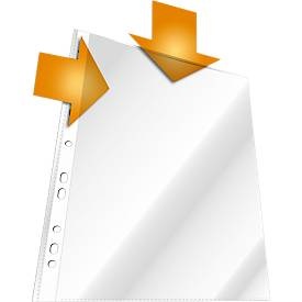 Durable, DURABLE Prospekthüllen, DIN A4, oben und Lochseite offen, 100 Stück, genarbt, transparent, DURABLE Prospekthüllen, DIN A4, oben und Lochseite offen, 100 Stück, genarbt, transparent