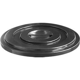 undefined, Deckel aus HDPE, 100 Liter, schwarz