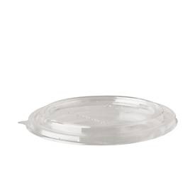 PAPSTAR, Deckel Papstar pure, Ø 150 mm, für Salatschalen (500/1000 ml), 50 Stk., biologisch abbaubar, nachwachsende Rohstoffe, PLA, transparent, Papstar Deckel für Salatschale Pure 50 Stück