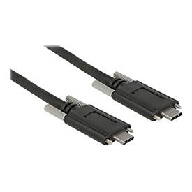 Delock 83720, 1 m, USB C, USB C, 3.2 Gen 2 (3.1 Gen 2), Männlich/Männlich, Schwarz