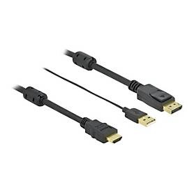Delock, DeLock 85968 - HDMI zu DisplayPort Kabel 4K 30 Hz - 10 m, Delock Kabel HDMI ? Displayport, HDMI/USB 2.0 - DisplayPort, 10 m