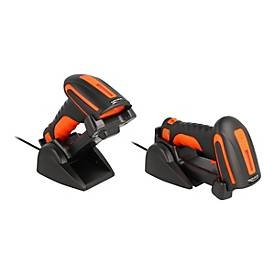 undefined, DeLOCK 90556 Barcodeleser Tragbares Barcodelesegerät 1D/2D CMOS Schwarz, Orange, Delock Barcode Scanner 90556 - 1D/2D