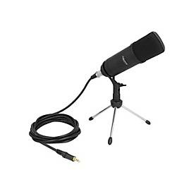 undefined, DeLOCK Professionelles Computer Podcasting Mikrofon mit XLR Anschluss und 3 Pin Klinkenstecker + Adapterkabel für Smartphone und Tablet, Delock Mikrofon für Podcasting mit XLR Anschluss/3.5mm Klinke