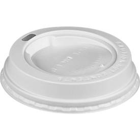 undefined, Dom-Deckel zu Trinkbecher to go, weiß, 100 Stück, Dom-Deckel zu Trinkbecher to go, weiß, 100 Stück