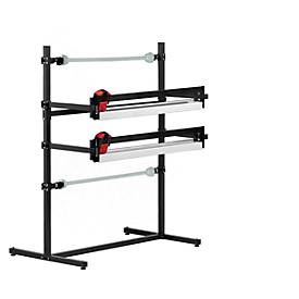 Huedig+Rocholz, Doppel-Schneidständer, f. leichte Rollen, Schnittbreite 1000 mm, Rocholz Doppel-Schneidständer System, feststehend, waagerecht, Schnittbreite 1000 mm, B 1370 x T 850 x H 1665 mm