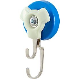 undefined, Doppelhaken-Magnet, Haftkraft 10 kg, Durchmesser 56 mm, Doppelhaken-Magnet, Haftkraft 10 kg, Durchmesser 56 mm