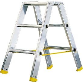 HACA, Doppelstufen-Stehleiter MEHRSI®, 3 Stufen, 4,5 kg