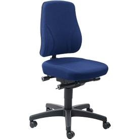 bimos, Drehstuhl All-In-One Trend 9633, mit Rollen, Stoffpolster, Duotec blau, Drehstuhl All-In-One Trend 9633, mit Rollen, Stoffpolster, Duotec blau