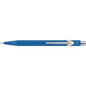 Caran d'ache, Druckbleistift CARAN D'ACHE 844 Colormat-X, 0,7 mm, Aluminium, Metallclip, Minenresevoir, Slimpack, blau, CARAN D'ACHE Druckbleistift 844 Colormat-X, blau Metalletui