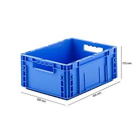SSI Schäfer, Euro Box Serie MF 4170, aus PP, Inhalt 14,6 L, Durchfassgriff, blau, Euro Box Serie MF 4170, aus PP, Inhalt 14,6 L, Durchfassgriff, blau