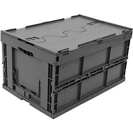 undefined, EURO-Maß Faltbox 6432 NG DL,, grau, EURO-Maß Faltbox 6432 NG DL,, grau