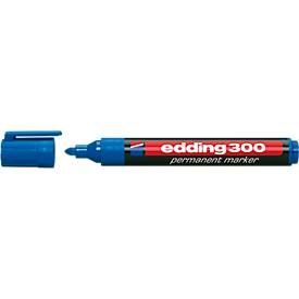 edding, EDDING Permanent Marker 300, mit Rundspitze, 10 Stück, blau, EDDING Permanent Marker 300, mit Rundspitze, 10 Stück, blau