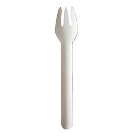 PAPSTAR, Papstar Messer Pure Papier 158 mm Weiß 100 Stück, Einweg Besteck Papstar Pure, Gabeln, L 155 mm, biologisch abbaubar, aus FSC®-zertifiziertem Papier, weiß, 100 Stück