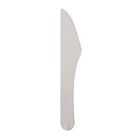 PAPSTAR, Papstar Löffel Pure Papier Weiß 155 mm 100 Stück, Papstar Messer Pure Papier 158 mm Weiß 100 Stück