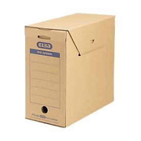 Elba, ELBA Archiv-Schachtel tric system Standard, 6 Stück, B 158 x T 333 x H 308 mm, ELBA Tric Archivbox 15,8 x 30,8 x 33,3 cm Wellpappe 6 Stück