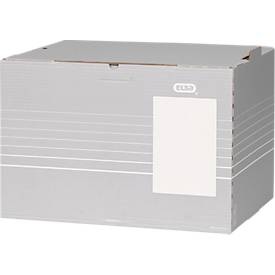 Elba, ELBA Tric Archivbox Grau 46,5 x 32,5 x 36 cm Wellpappe 10 Stück, ELBA Tric Archivbox Grau 46,5 x 32,5 x 36 cm Wellpappe 10 Stück