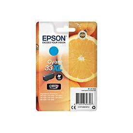 Epson, Epson Single Pack Cyan 33xl Prem.ink Prem.ink Cyan High Xl Rf+am, Epson 33XL - 8.9 ml - XL - Cyan - original - Blister mit RF- / akustischem Alarmsignal