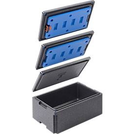 undefined, EPP-Isolierdeckel, für Isolierbox 23 l, EPP-Isolierdeckel, für Isolierbox 23 l, lebensmittelecht, stapelbar, schwarz